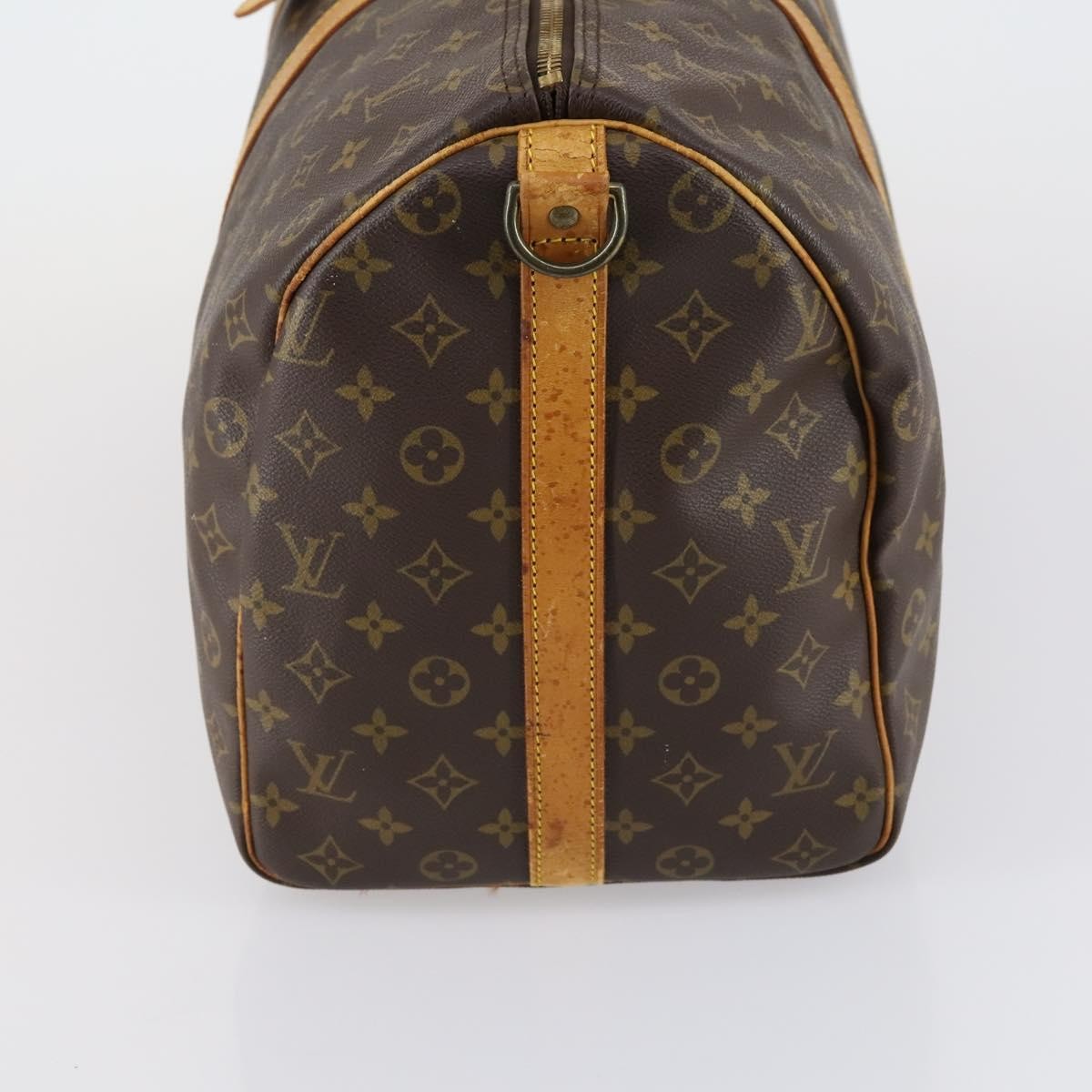 Louis Vuitton Keepall Bandouliere Bag Monogram Canvas Brown Canvas Travel Bag Bag (Pre-Owned)