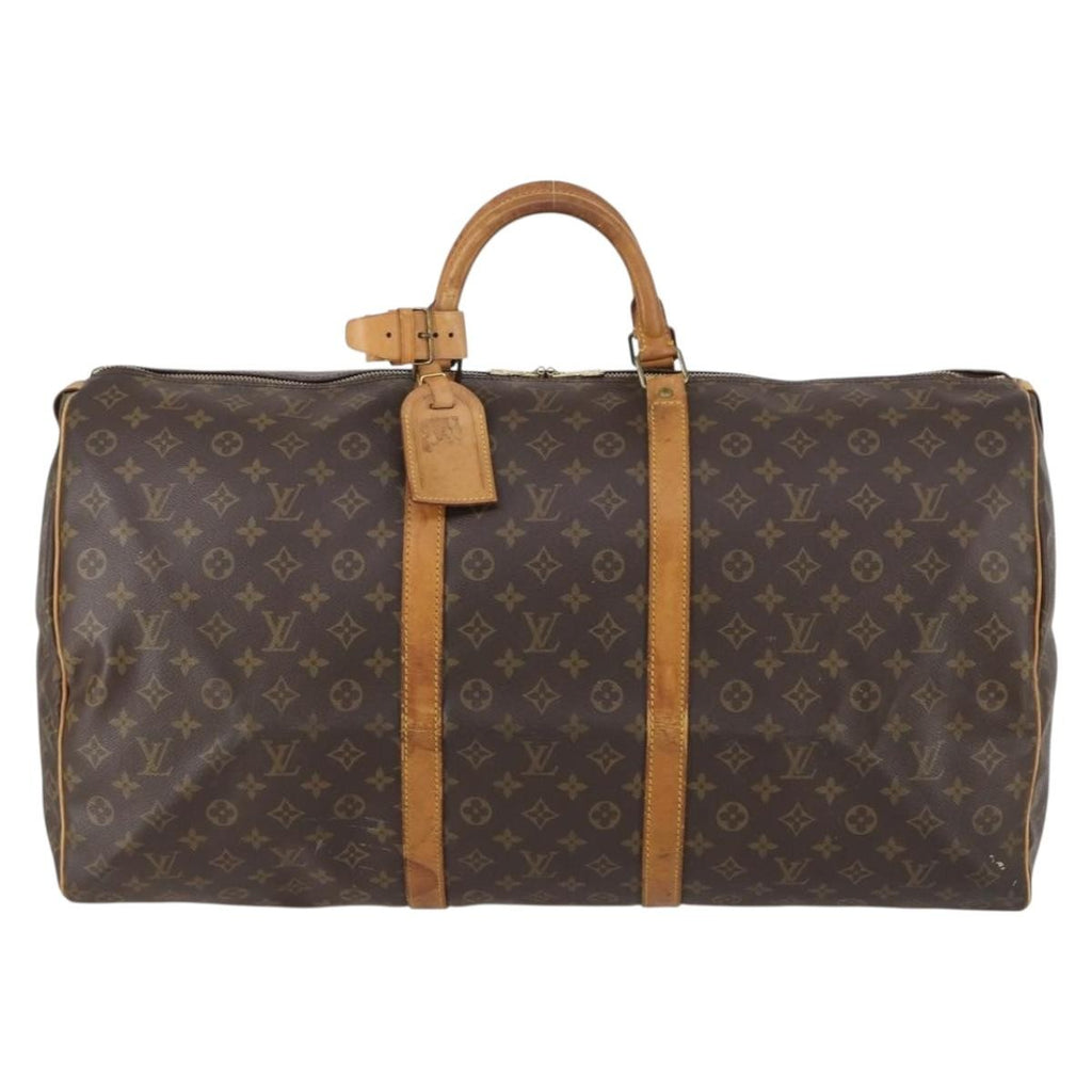 Louis Vuitton Keepall Bag Monogram Canvas Brown Canvas Travel Bag Bag (Pre-Owned)