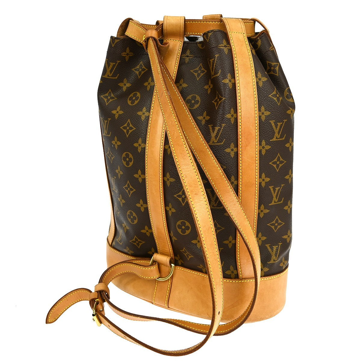 Louis Vuitton Randonnee Backpack Monogram Canvas Brown Canvas Shoulder Bag Bag (Pre-Owned)