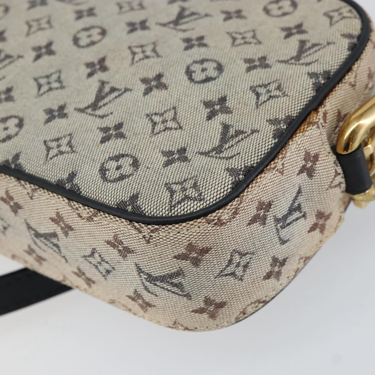 Louis Vuitton Juliette Crossbody Bag Mini Lin Blue Canvas Shoulder Bag Bag (Pre-Owned)
