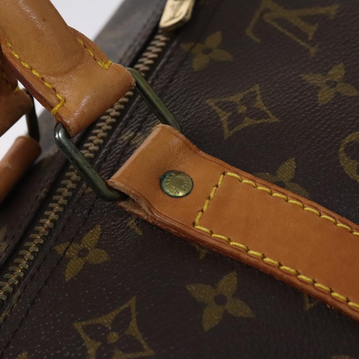 Louis Vuitton Keepall Bag Monogram Canvas Brown Canvas Travel Bag Bag (Pre-Owned)