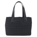 Chanel Travel Line Tote Nylon Black Nylon Tote Bag Bag (Pre-Owned)