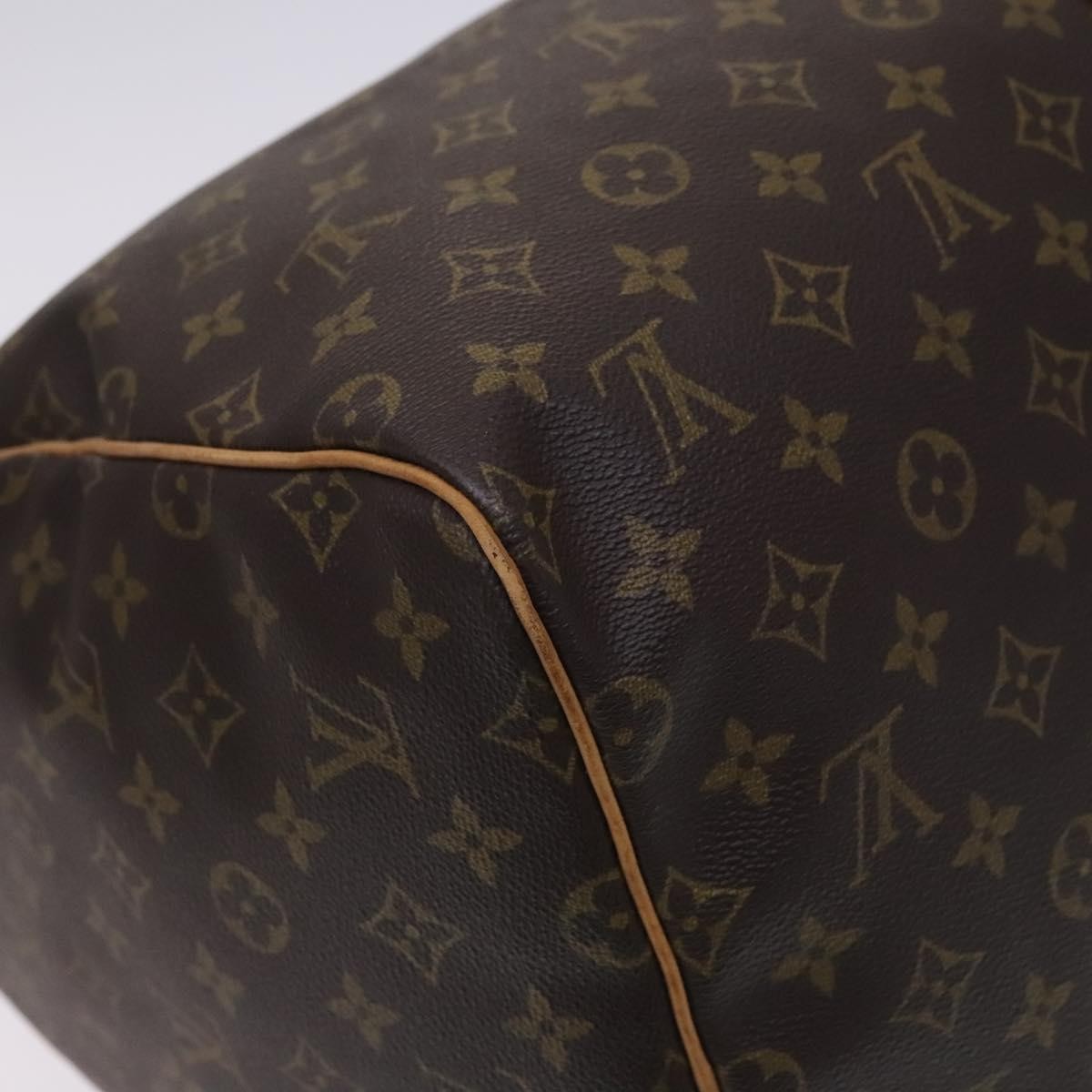 Louis Vuitton Keepall Bag Monogram Canvas Brown Canvas Travel Bag Bag (Pre-Owned)