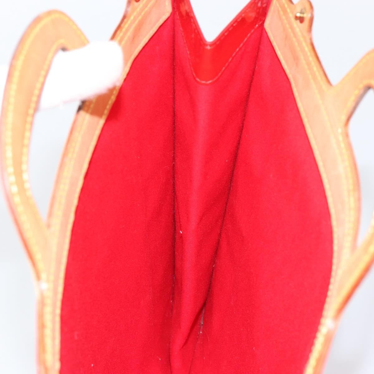 Louis Vuitton Stanton Handbag Monogram Vernis Red Patent_Leather Tote Bag Bag (Pre-Owned)