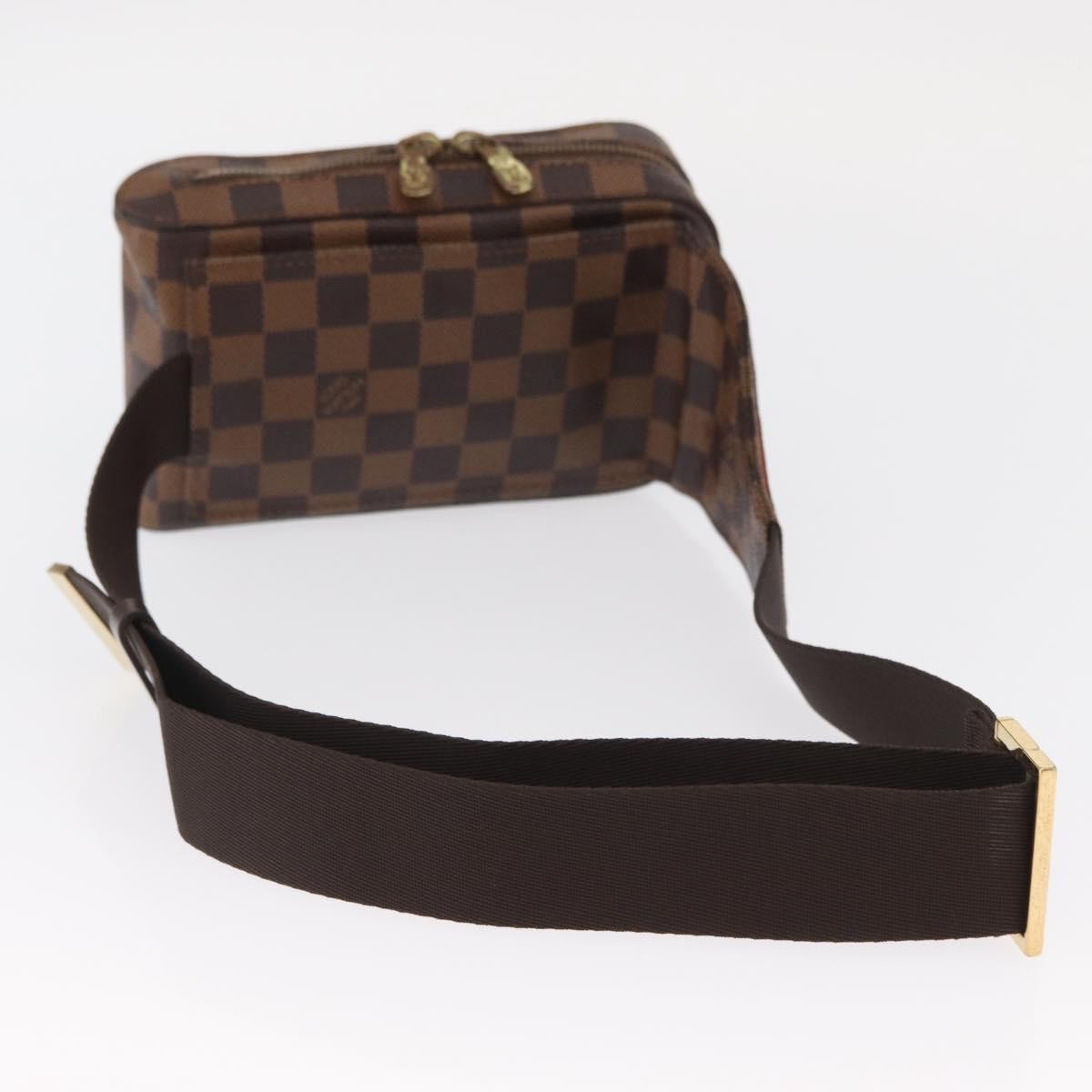 Louis Vuitton Geronimos Waist Bag Damier Brown Canvas Clutche & Pouche Bag (Pre-Owned)