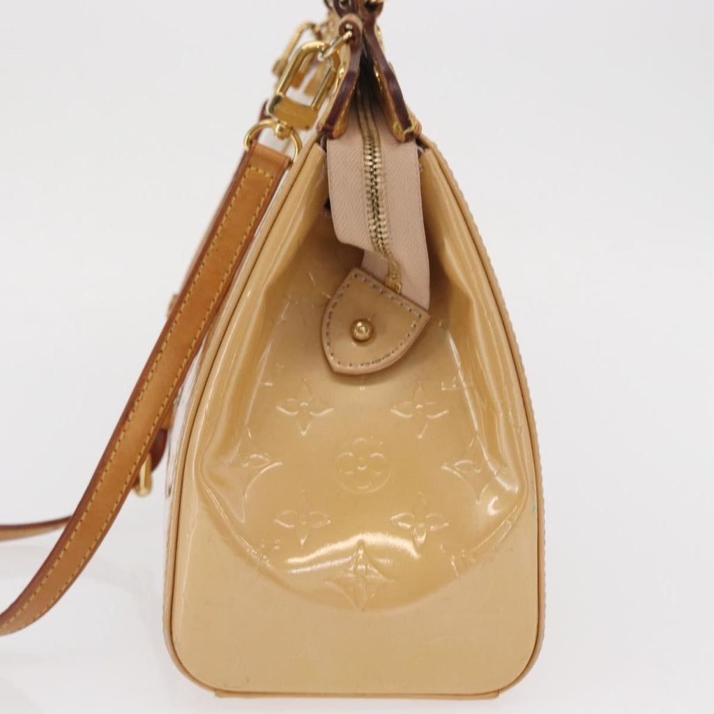 Louis Vuitton Blair Monogram Vernis Beige Patent_Leather Handbag (Pre-Owned)