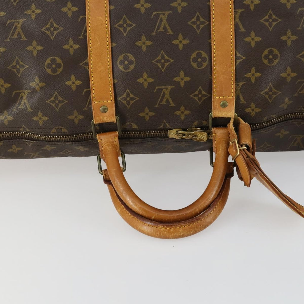 Louis Vuitton Keepall Bag Monogram Canvas Brown Canvas Travel Bag Bag (Pre-Owned)