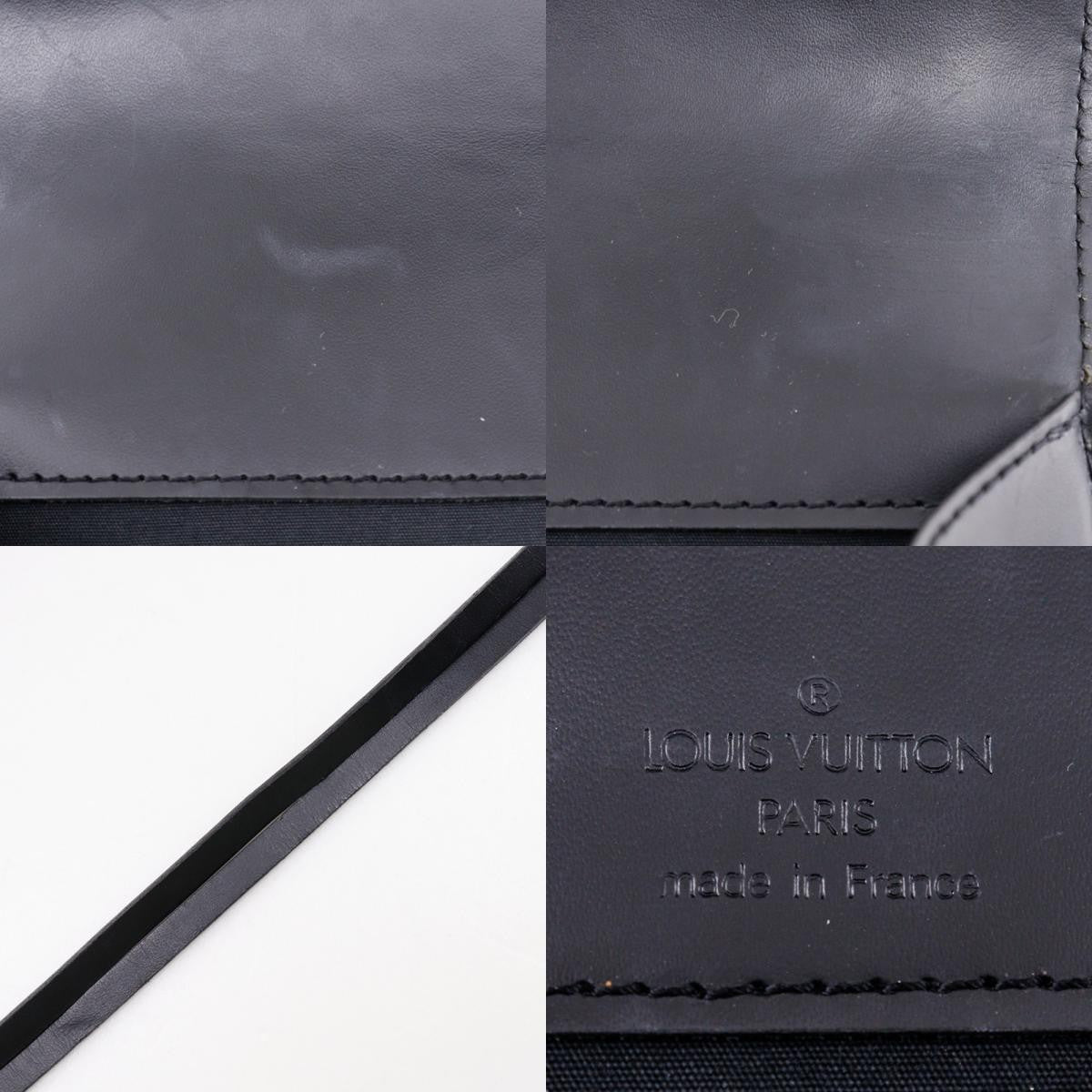Louis Vuitton Dinard Handbag Epi Leather Black Leather Shoulder Bag Bag (Pre-Owned)