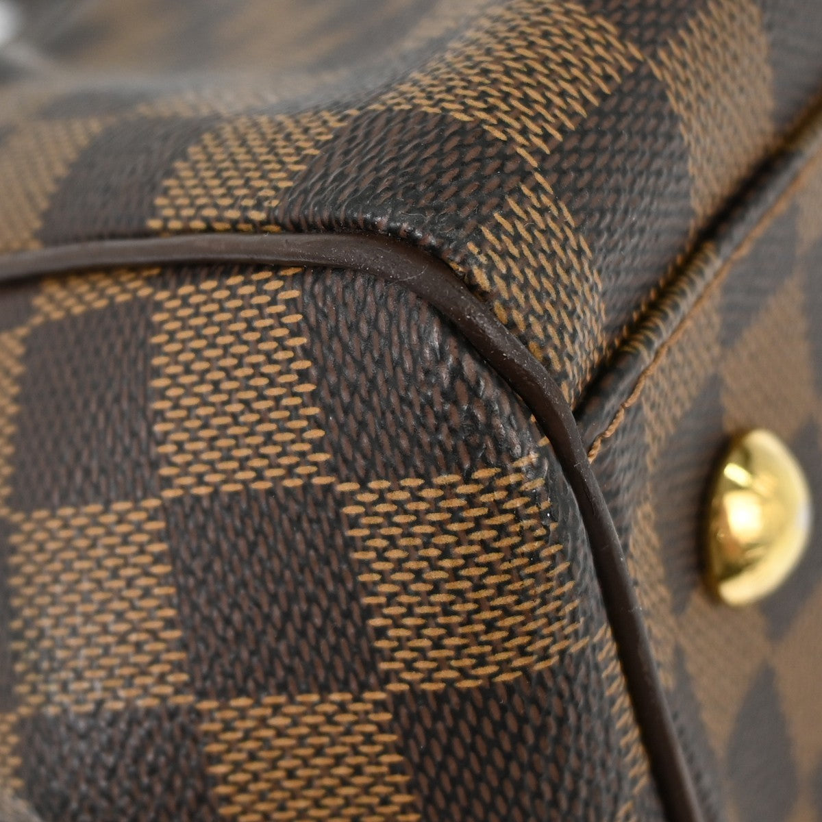 Louis Vuitton Trevi Handbag Damier Brown Canvas Handbag (Pre-Owned)