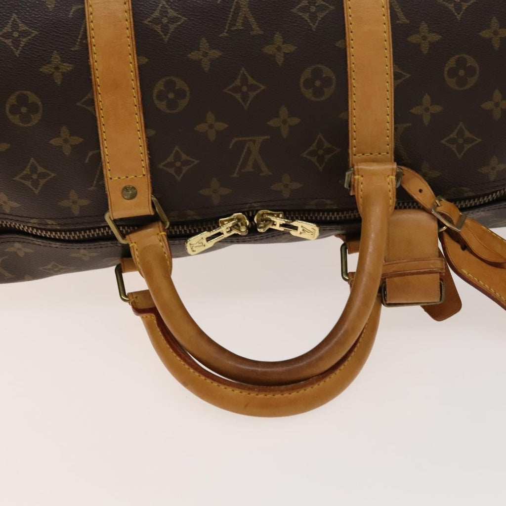 Louis Vuitton Keepall Bag Monogram Canvas Brown Canvas Travel Bag Bag (Pre-Owned)