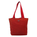 Prada Vintage Zip Tote Tessuto Red Nylon Tote Bag Bag (Pre-Owned)