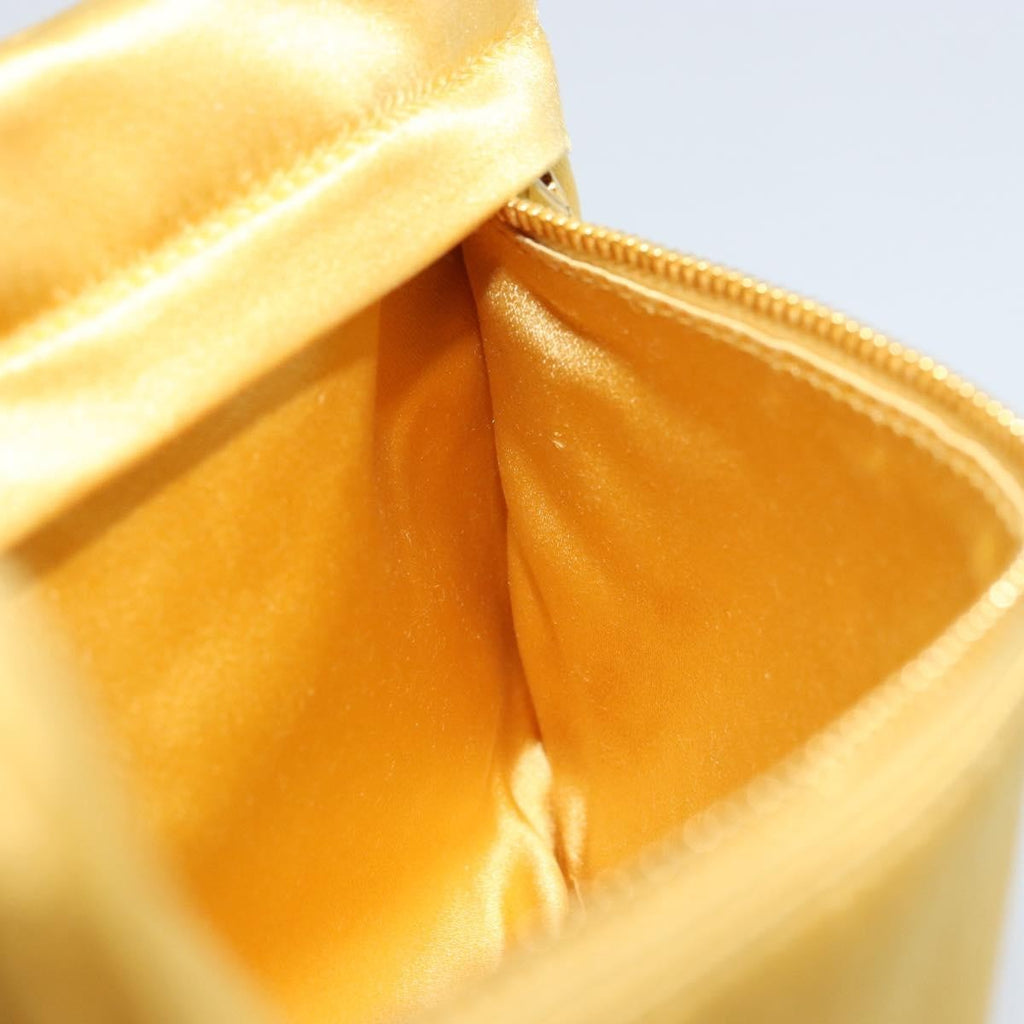 Prada Clutch Satin Gold Satin Clutche & Pouche Bag (Pre-Owned)