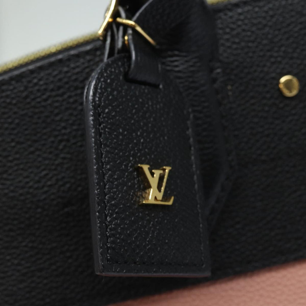 Louis Vuitton City Steamer Handbag Leather Black Leather Handbag (Pre-Owned)