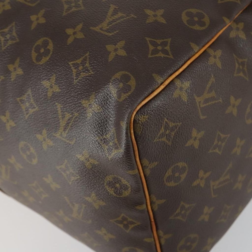 Louis Vuitton Keepall Bag Monogram Canvas Brown Canvas Travel Bag Bag (Pre-Owned)