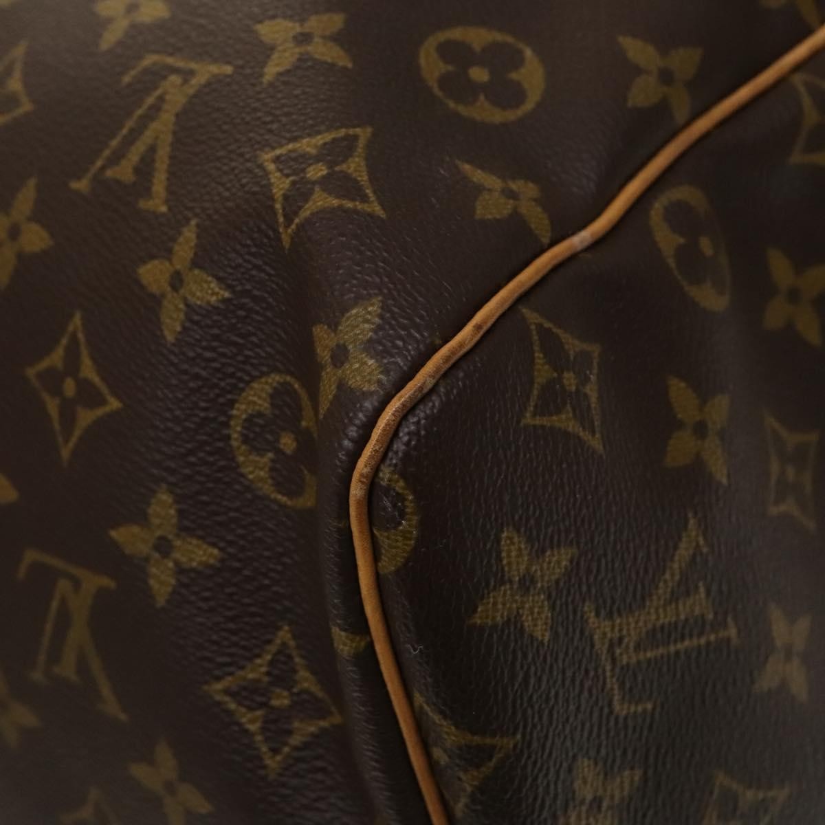 Louis Vuitton Keepall Bag Monogram Canvas Brown Canvas Bag (Pre-Owned)