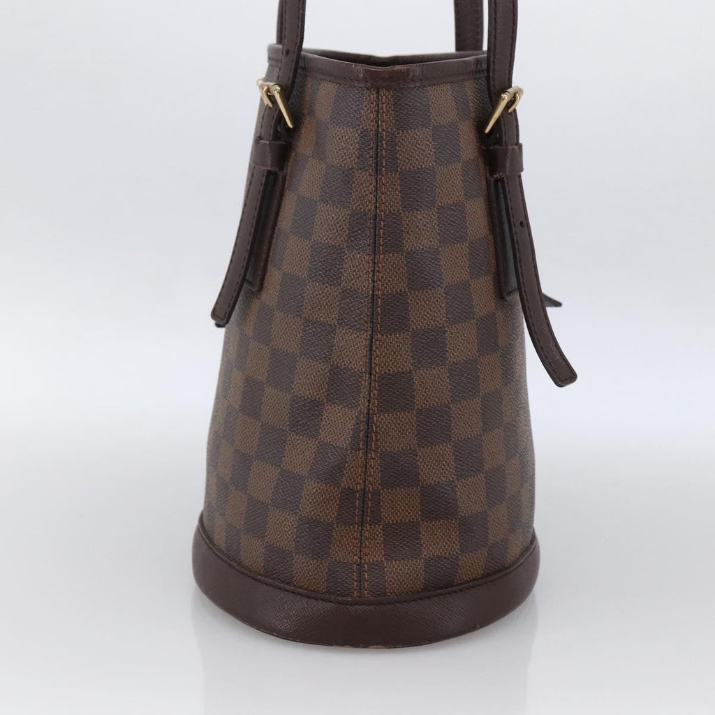 Louis Vuitton Marais Bucket Bag Damier Brown Canvas Shoulder Bag Bag (Pre-Owned)
