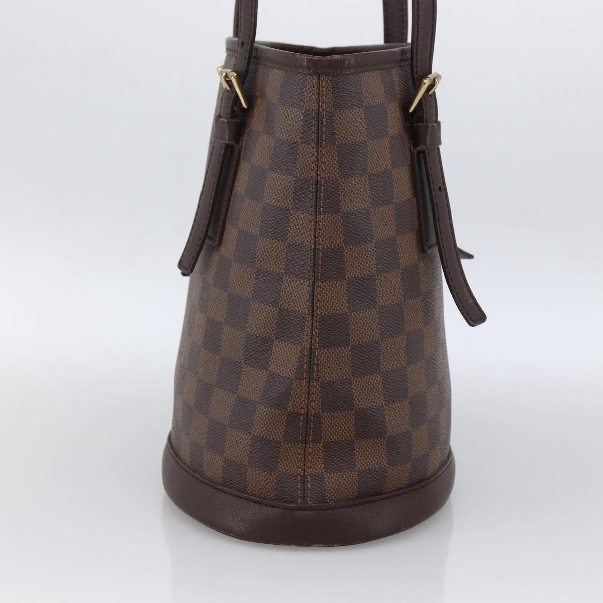 Louis Vuitton Marais Bucket Bag Damier Brown Canvas Shoulder Bag Bag (Pre-Owned)