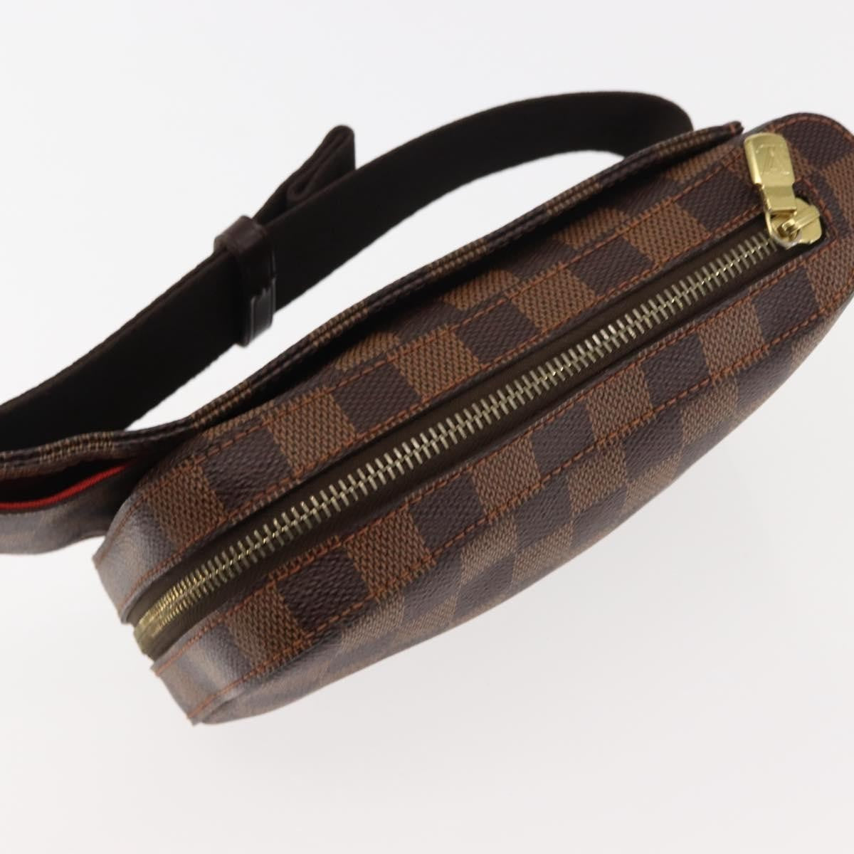 Louis Vuitton Geronimos Waist Bag Damier Brown Canvas Shoulder Bag Bag (Pre-Owned)