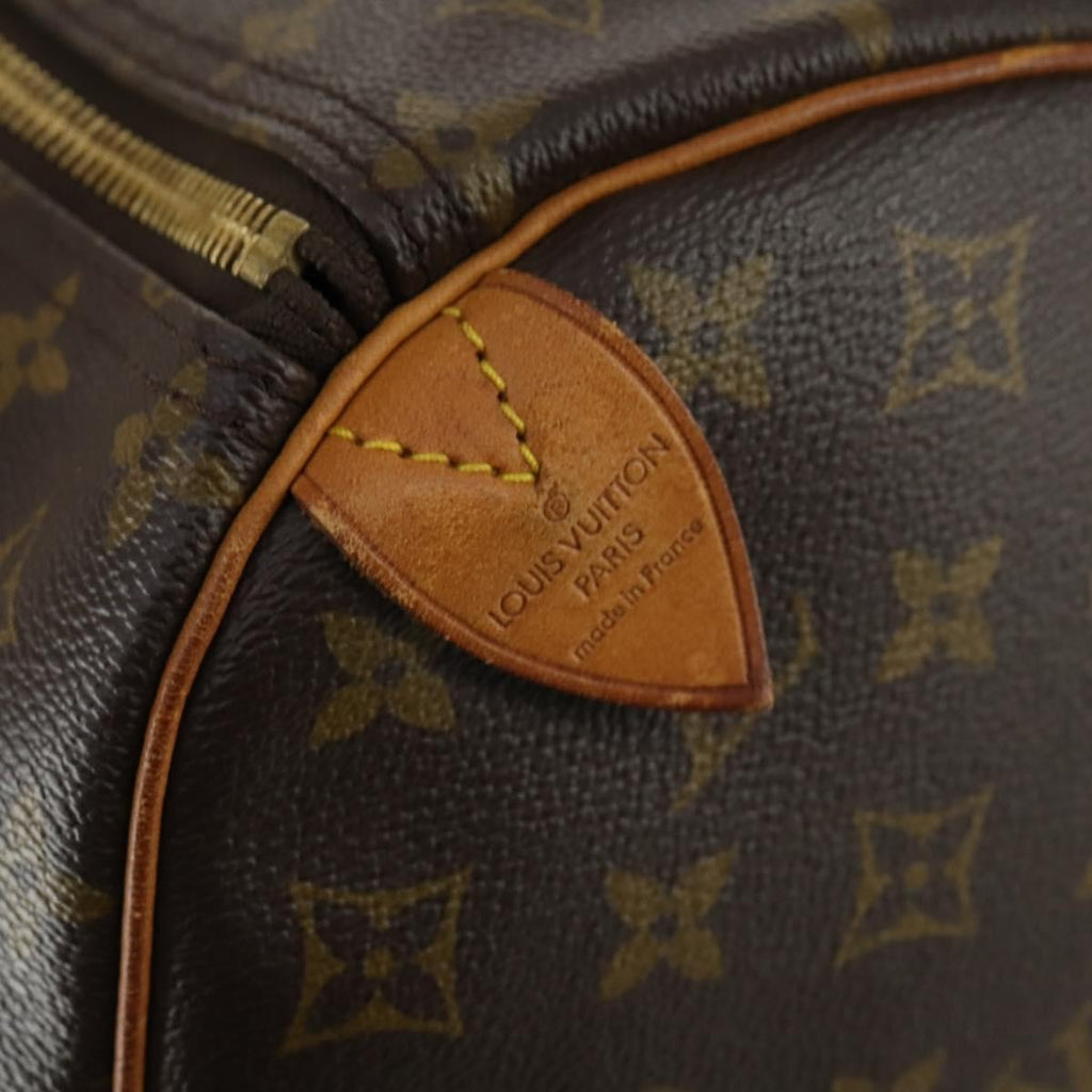 Louis Vuitton Keepall Bag Monogram Canvas Brown Canvas Travel Bag Bag (Pre-Owned)