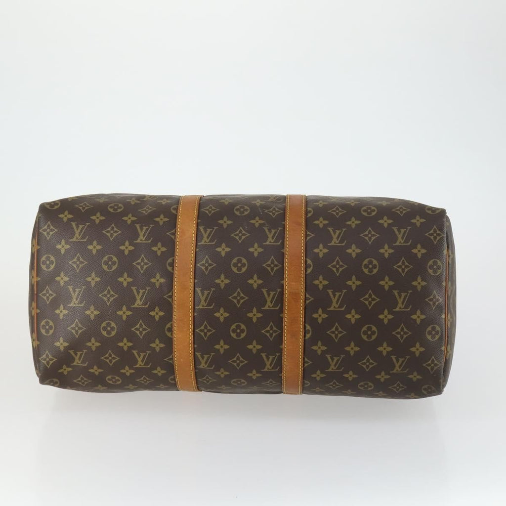Louis Vuitton Keepall Bag Monogram Canvas Brown Canvas Travel Bag Bag (Pre-Owned)
