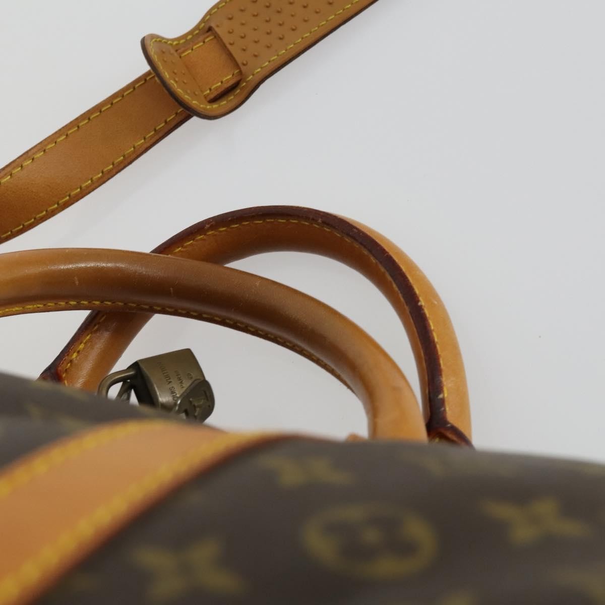Louis Vuitton Keepall Bandouliere Bag Monogram Canvas Brown Canvas Travel Bag Bag (Pre-Owned)