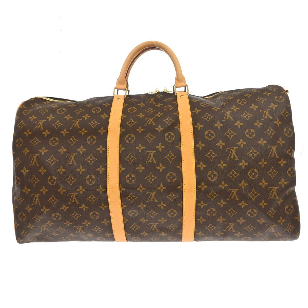 Louis Vuitton Keepall Bag Monogram Canvas Brown Canvas Travel Bag Bag (Pre-Owned)