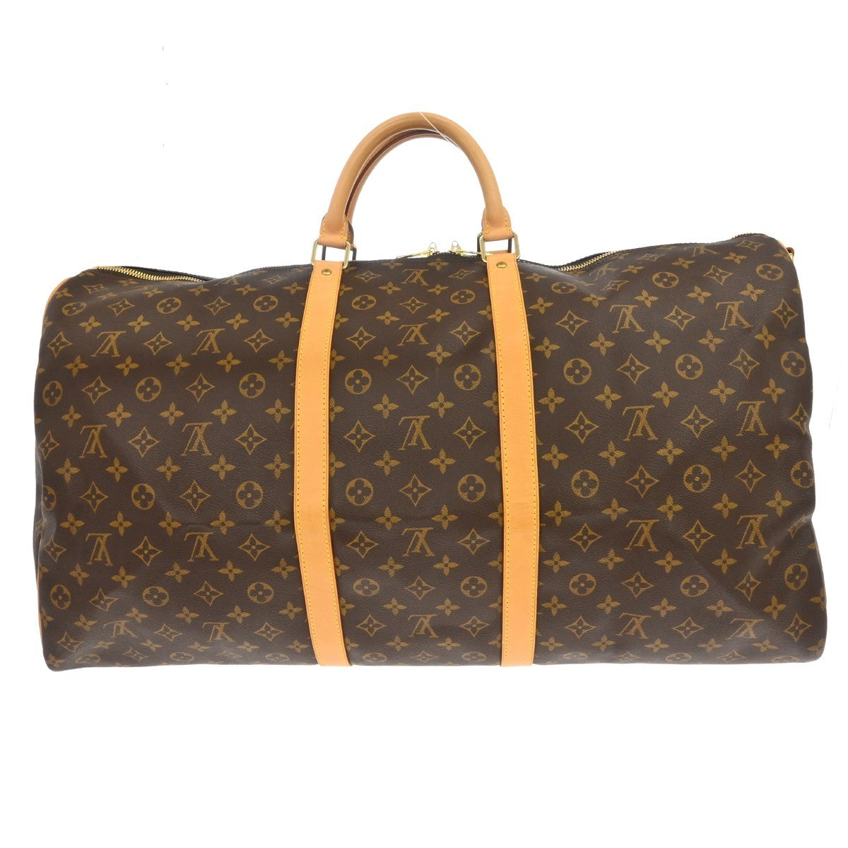 Louis Vuitton Keepall Bag Monogram Canvas Brown Canvas Travel Bag Bag (Pre-Owned)