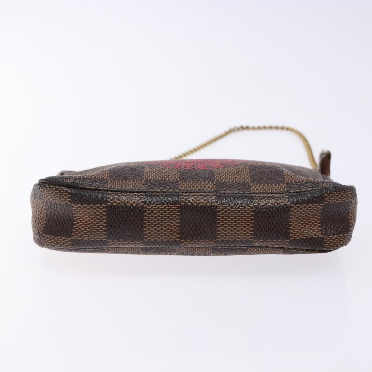 Louis Vuitton Pochette Accessoires Limited Edition Damier Brown Canvas Clutche & Pouche Bag (Pre-Owned)