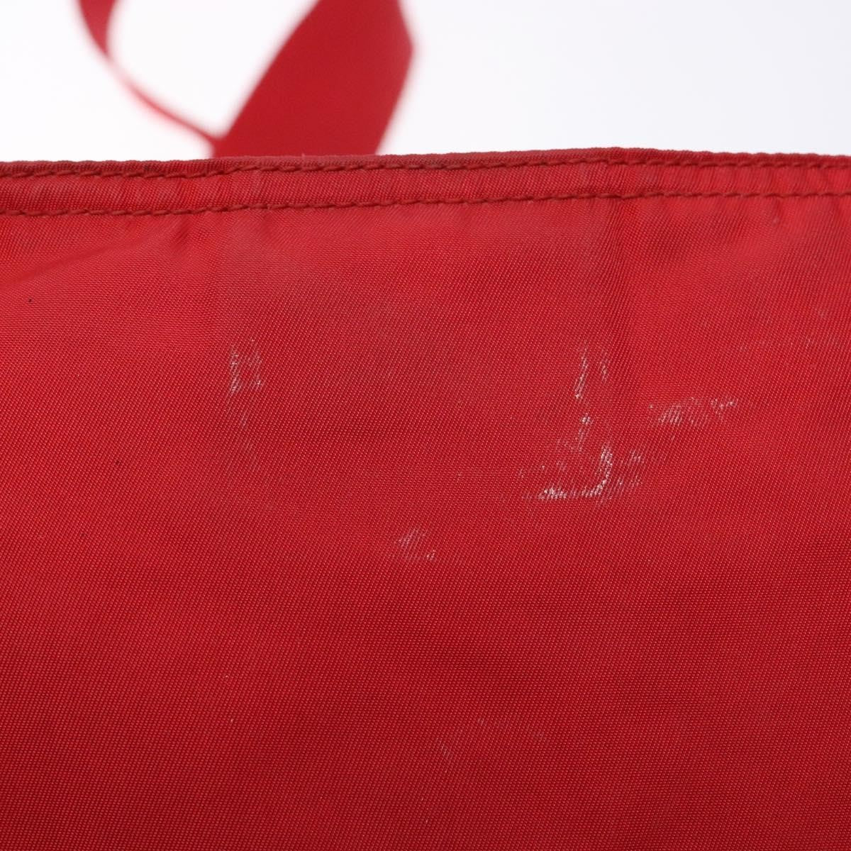 Prada Flat Messenger Bag Tessuto Red Nylon Bag (Pre-Owned)