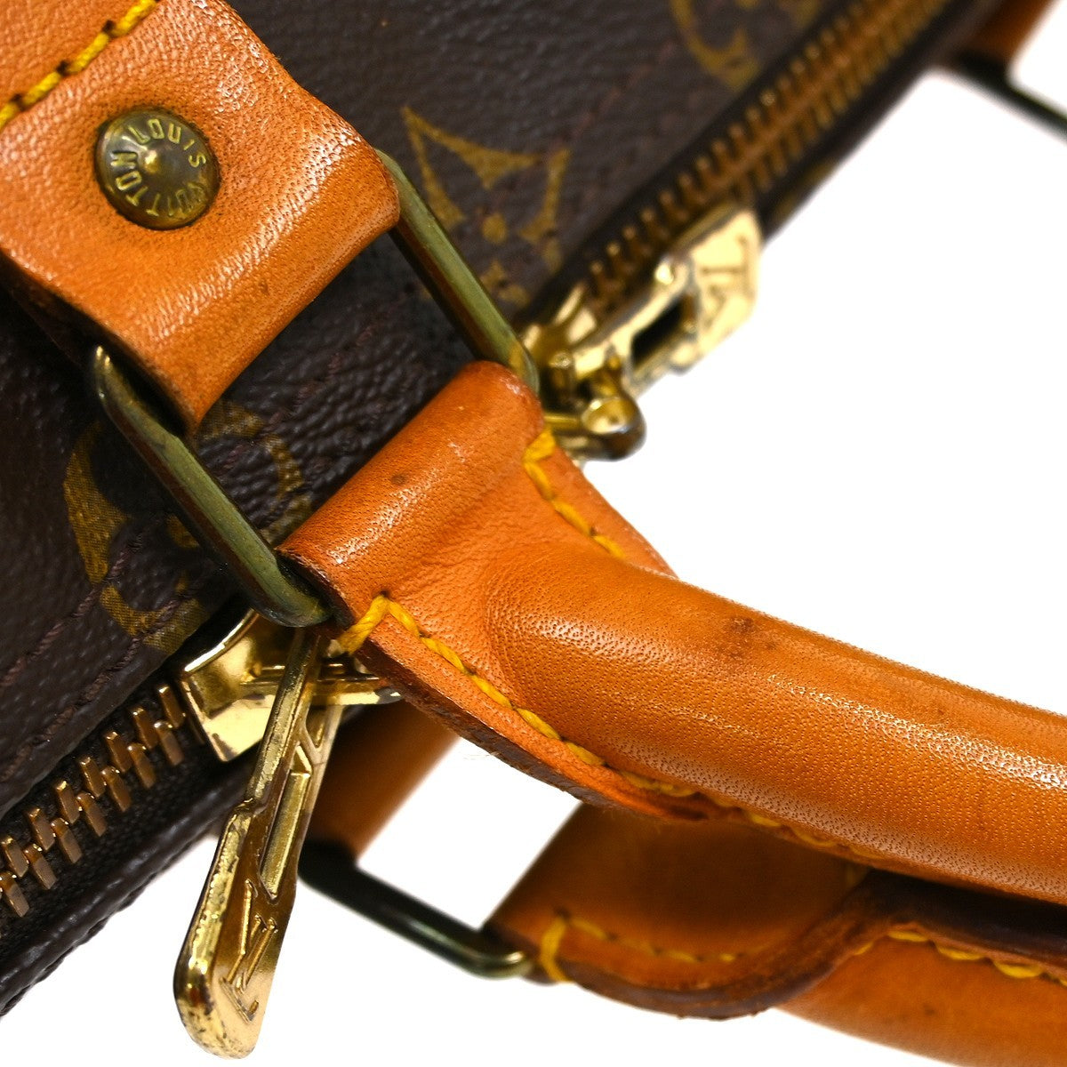 Louis Vuitton Keepall Bag Monogram Canvas Brown Canvas Travel Bag Bag (Pre-Owned)