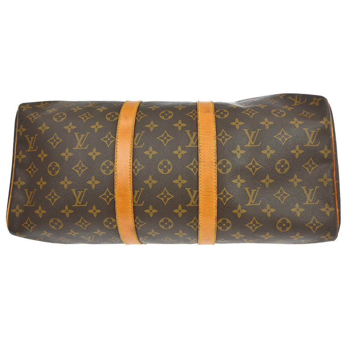 Louis Vuitton Keepall Bag Monogram Canvas Brown Canvas Travel Bag Bag (Pre-Owned)