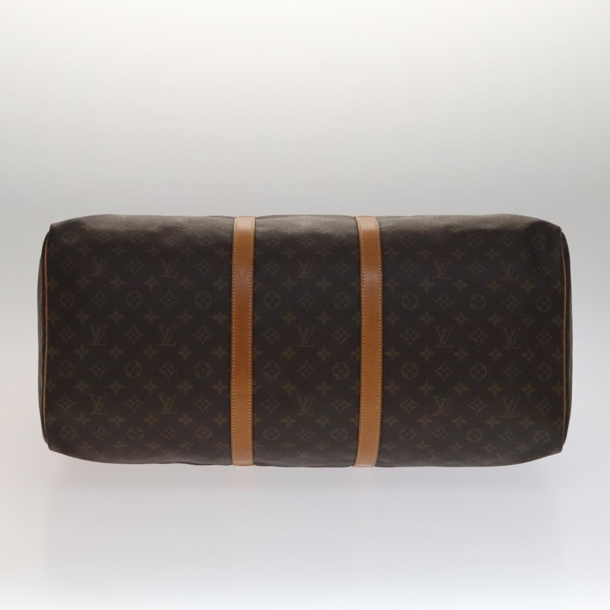 Louis Vuitton Keepall Bag Monogram Canvas Brown Canvas Travel Bag Bag (Pre-Owned)