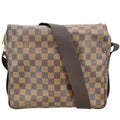 Louis Vuitton Naviglio Handbag Damier Brown Canvas Shoulder Bag Bag (Pre-Owned)