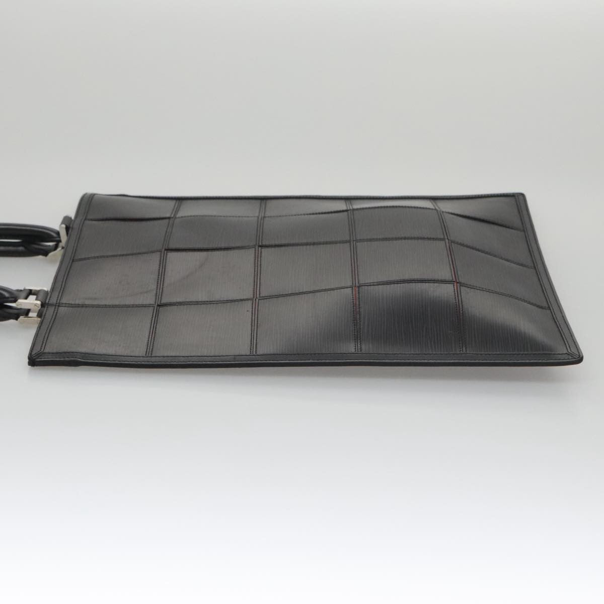 Louis Vuitton Epi Stretch Silver Fizz Handbag Epi Stretch Black Leather Handbag (Pre-Owned)