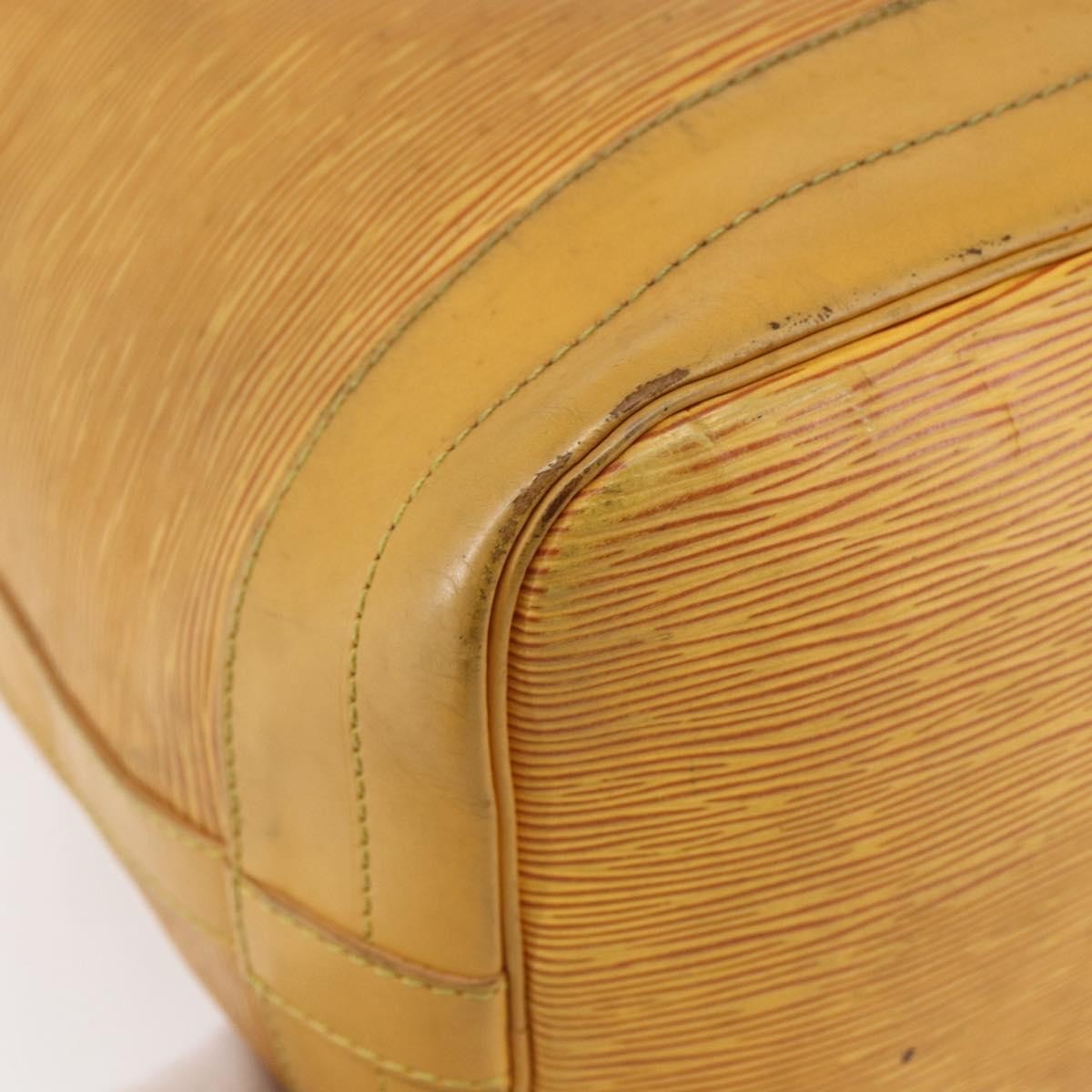 Louis Vuitton Petit Noe Nm Handbag Epi Leather Yellow Leather Shoulder Bag Bag (Pre-Owned)
