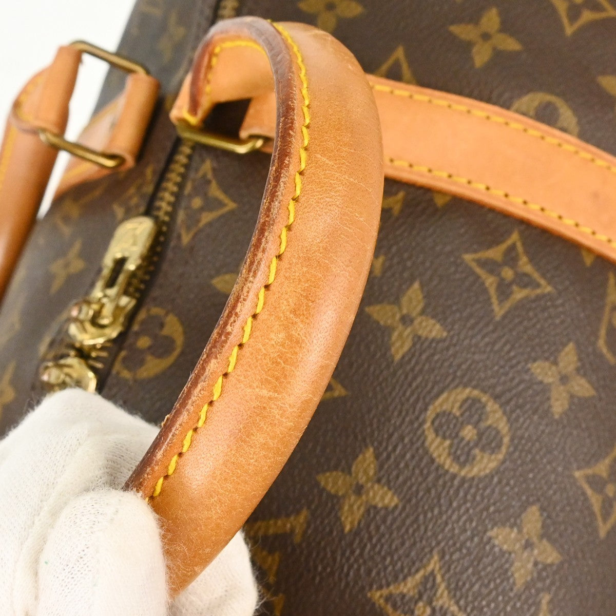 Louis Vuitton Keepall Bag Monogram Canvas Brown Canvas Travel Bag Bag (Pre-Owned)