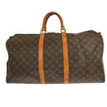 Louis Vuitton Keepall Bag Monogram Canvas Brown Canvas Travel Bag Bag (Pre-Owned)