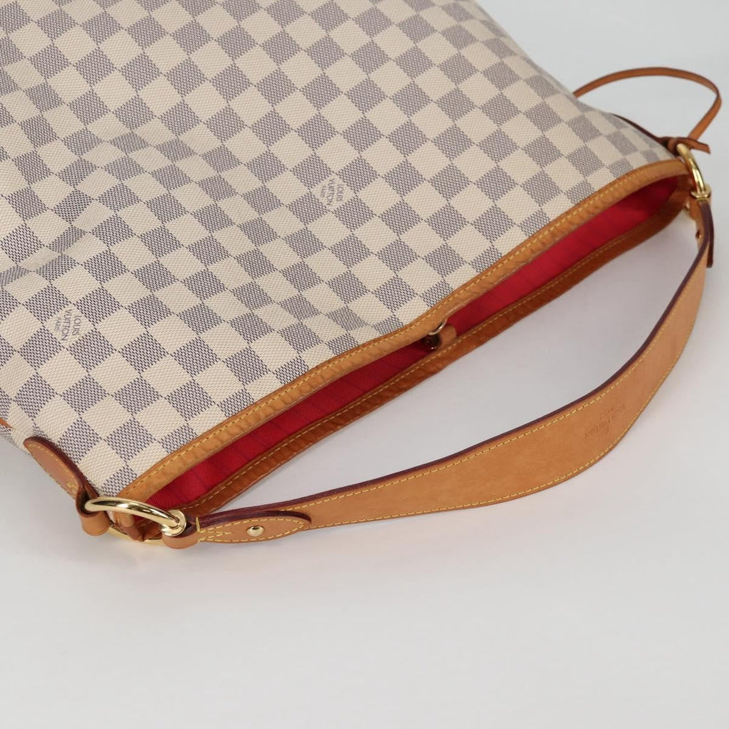 Louis Vuitton Delightful Nm Handbag Damier White Canvas Bag (Pre-Owned)
