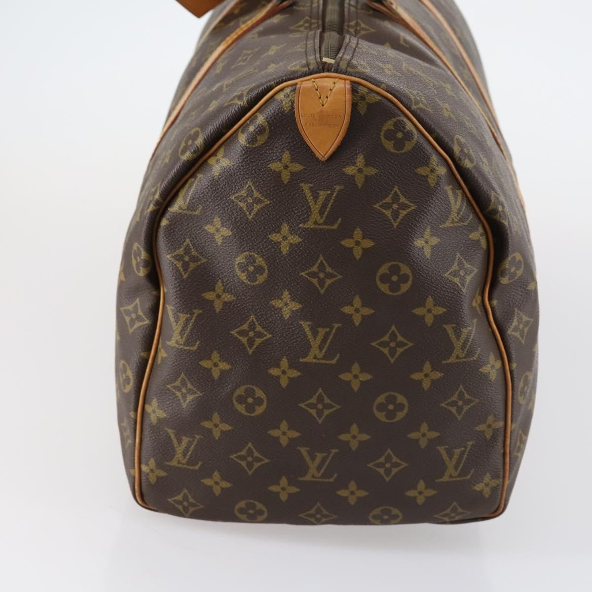 Louis Vuitton Keepall Bag Monogram Canvas Brown Canvas Travel Bag Bag (Pre-Owned)
