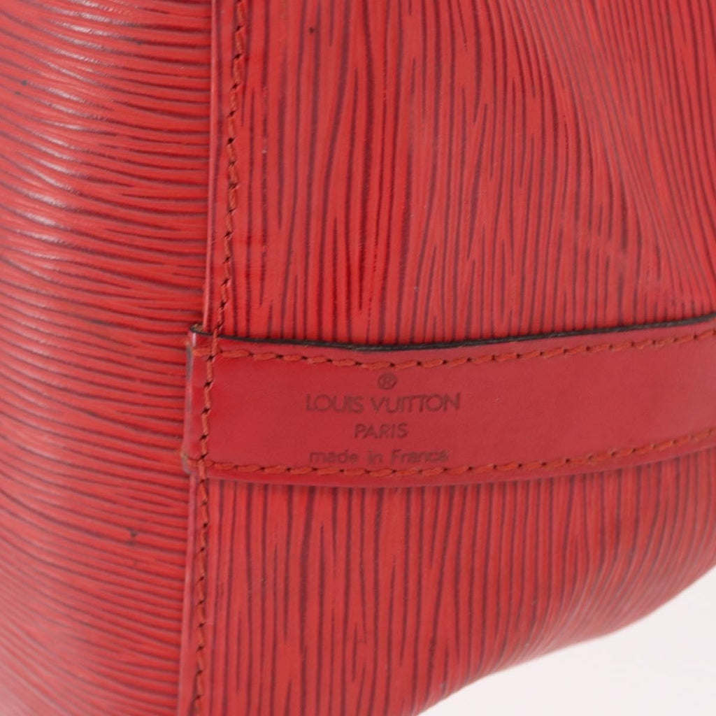 Louis Vuitton Petit Noe Handbag Epi Leather Red Leather Shoulder Bag Bag (Pre-Owned)