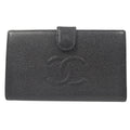 Chanel Timeless Cc French Wallet Caviar Black Leather Wallets Accessory (Pre-Owned)