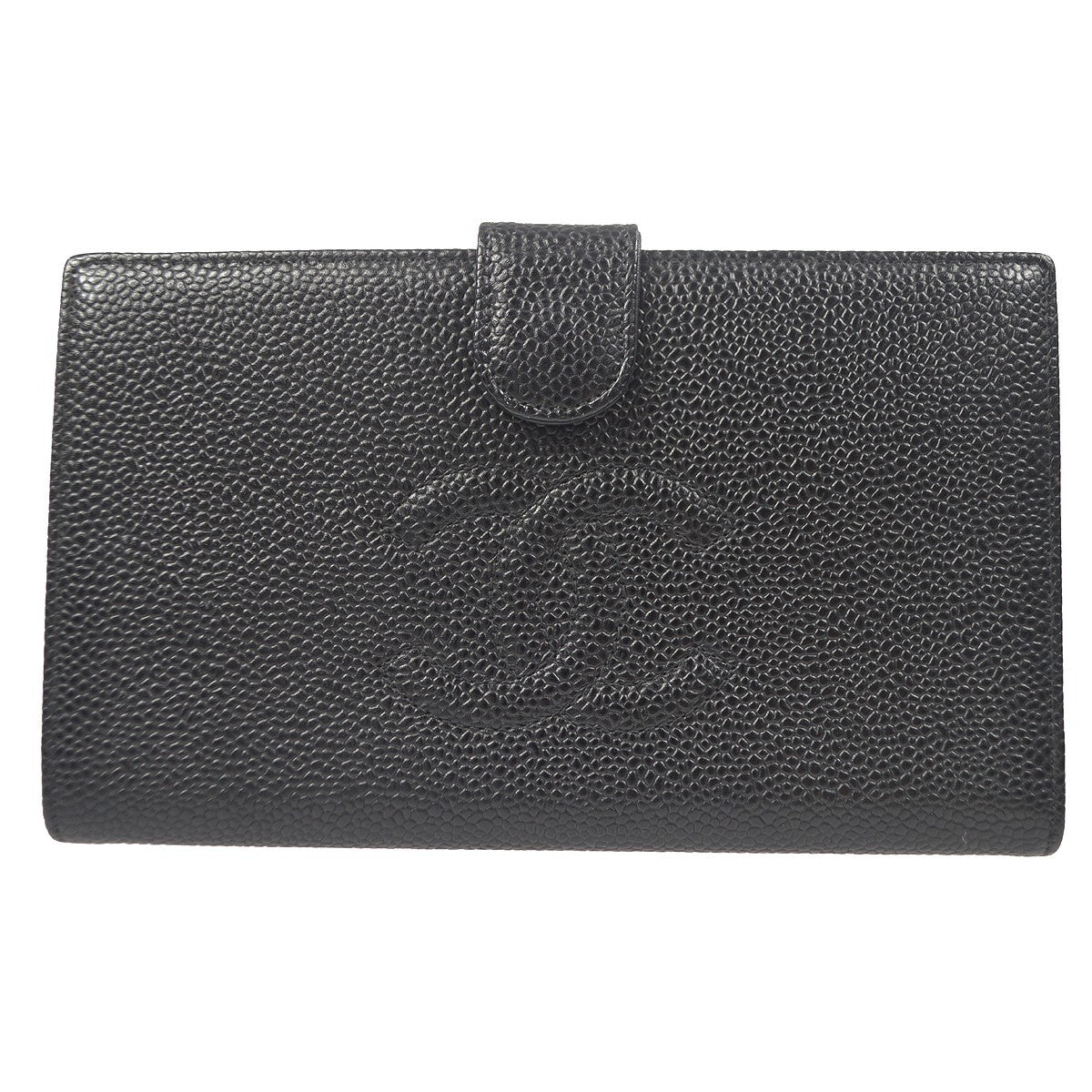 Chanel Timeless Cc French Wallet Caviar Black Leather Wallets Accessory (Pre-Owned)