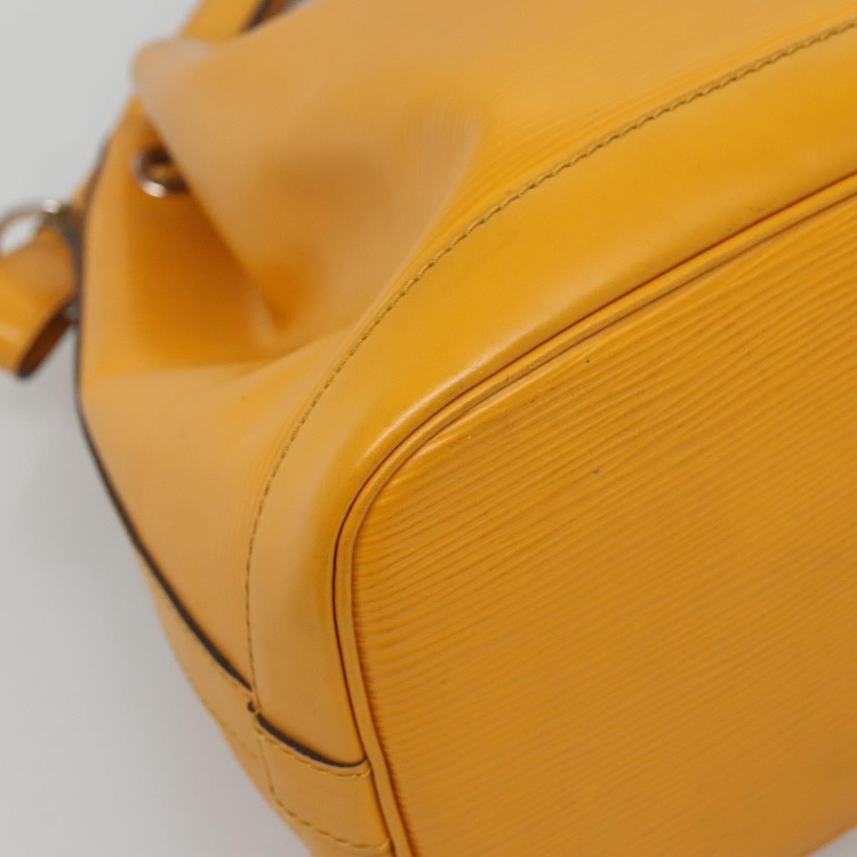 Louis Vuitton Petit Noe Nm Handbag Epi Leather Yellow Leather Shoulder Bag Bag (Pre-Owned)