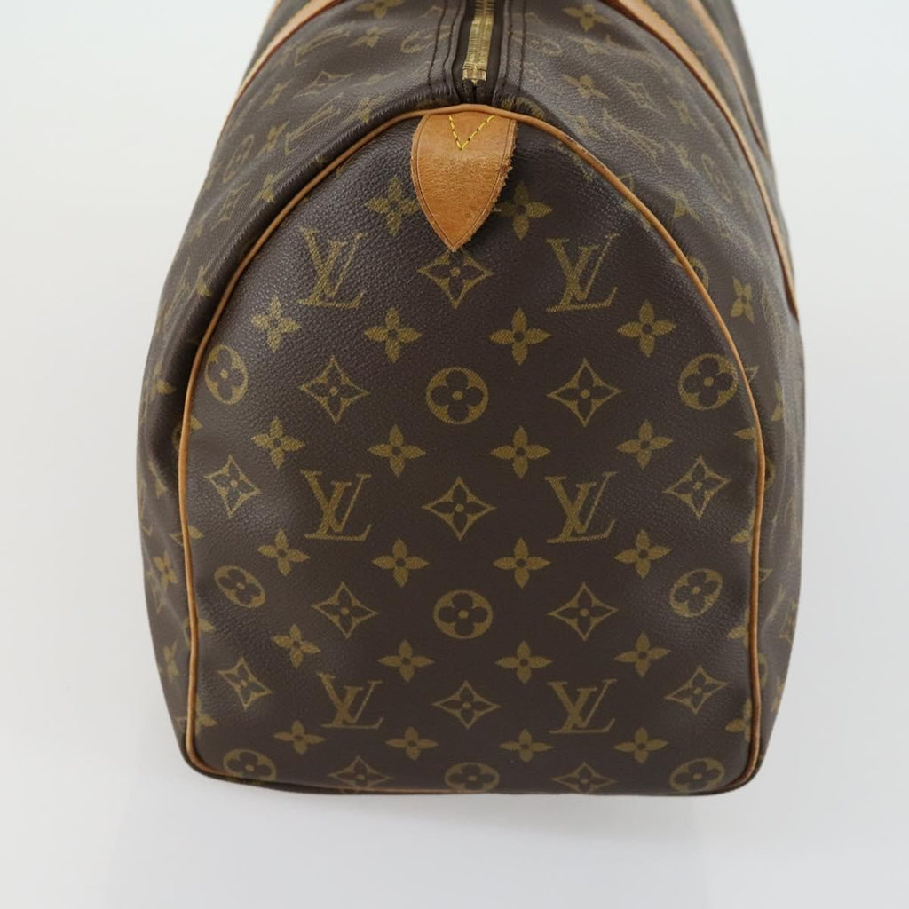 Louis Vuitton Keepall Bag Monogram Canvas Brown Canvas Travel Bag Bag (Pre-Owned)