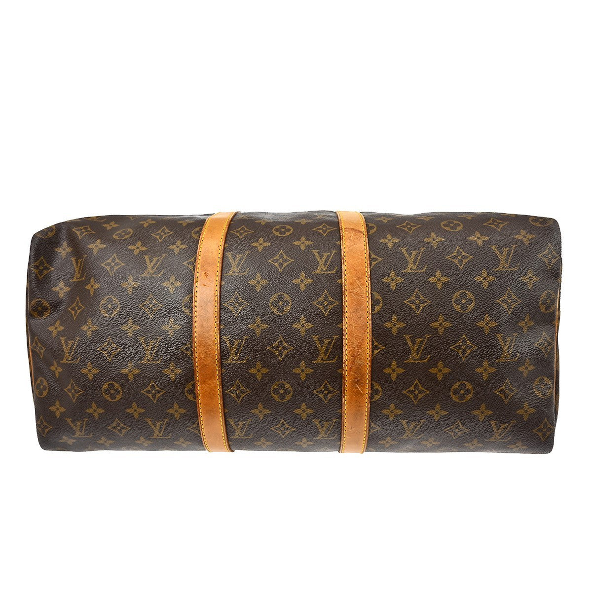 Louis Vuitton Keepall Bag Monogram Canvas Brown Canvas Travel Bag Bag (Pre-Owned)