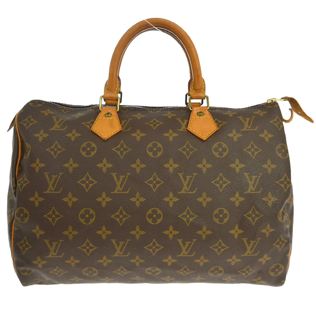 Louis Vuitton Speedy Handbag Monogram Canvas Brown Canvas Handbag (Pre-Owned)