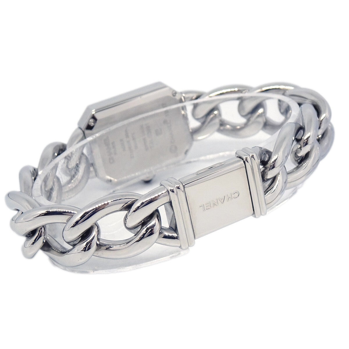Chanel Premiere Chain Quartz Watch Stainless Steel With Diamond  Bezel Watch (Pre-Owned)