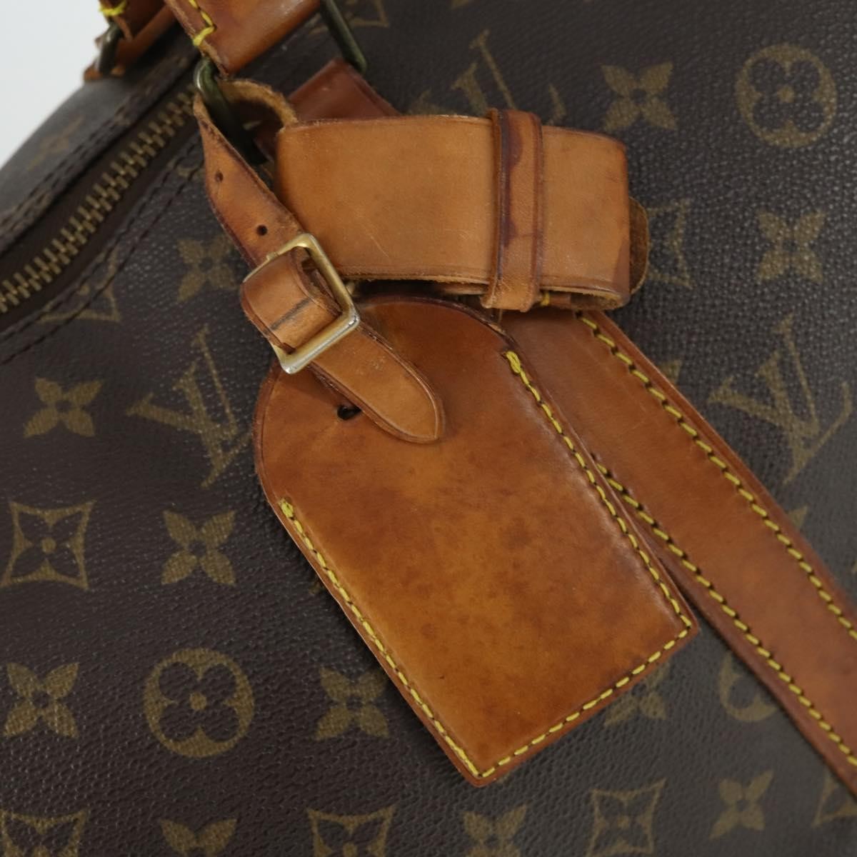 Louis Vuitton Keepall Bag Monogram Canvas Brown Canvas Travel Bag Bag (Pre-Owned)