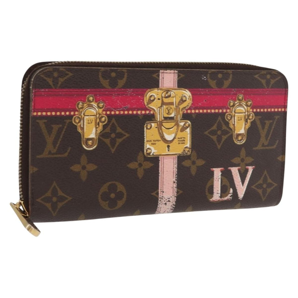 Louis Vuitton Zippy Wallet Canvas Brown Canvas Wallets Accessory (Pre-Owned)