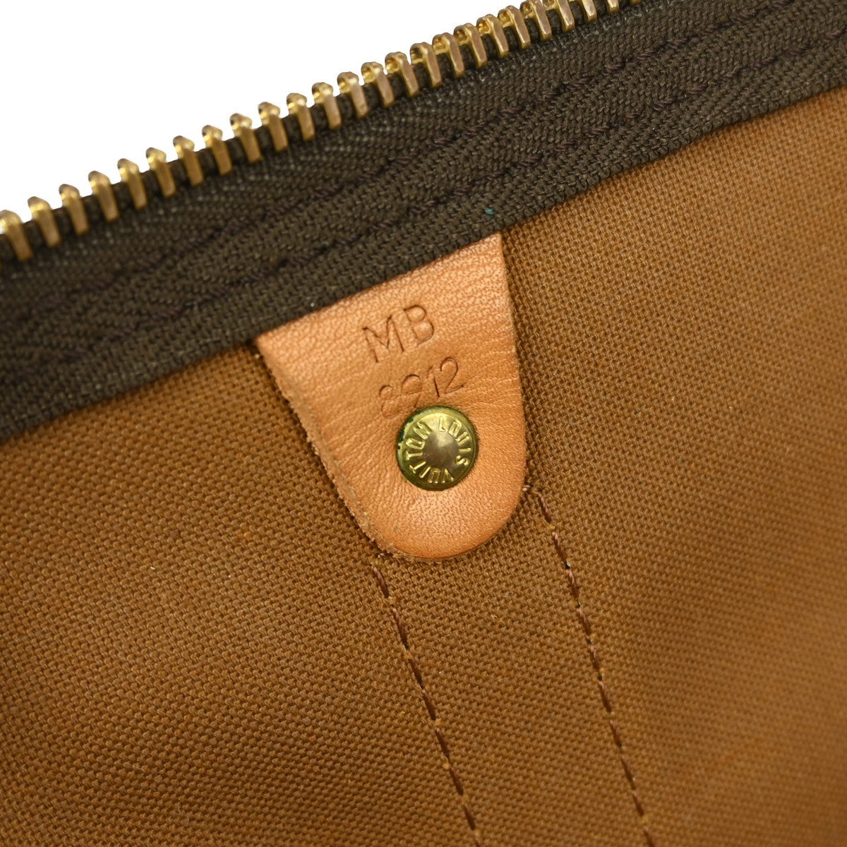 Louis Vuitton Keepall Bag Monogram Canvas Brown Canvas Travel Bag Bag (Pre-Owned)
